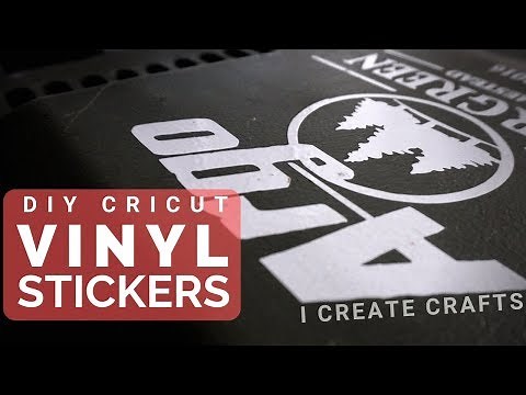 How To Make Custom Stickers, Decals & Signs with a Cricut Machine & Vinyl | www.ICreateCrafts.com