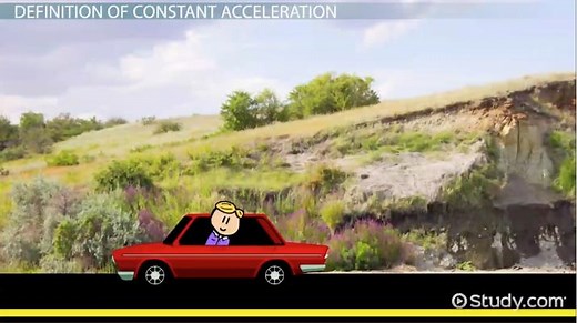 Constant Acceleration | Definition, Formula & Examples