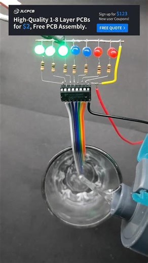 Water Level Indicator Circuit using ULN2003