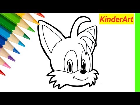 How to Draw Tails | Easy Sonic Character Drawing for Kids