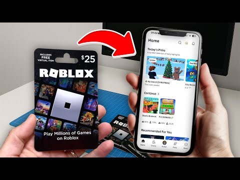 How to REDEEM ROBLOX GIFT CARD ON iPhone (EASY METHOD)