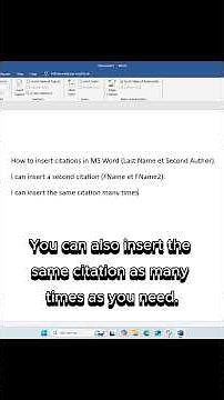 how to insert citations and a bibliography in Microsoft Word