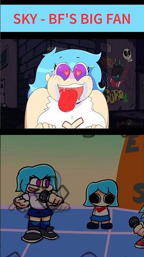 BF vs Sky - FNF Animation - Friday Night Funkin’ Game #fnf #sonsmile #fridaynightfunkin