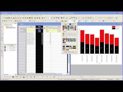 Graphing: Origin 8.5: Labeling Data Plots using Data from Other Columns