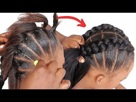 😱 Easy Crochet Braids Hairstyle For Beginners !! Two Crochet Braid Hairstyle / Nkemjeffrey