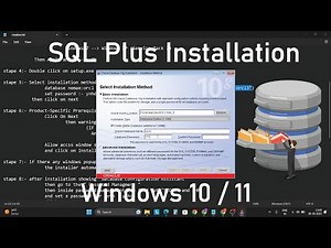 SQL PLUS Installation on Windows 10/11 Guide - Step-by-Step Tutorial