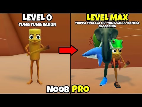 Noob Unlocked All Brainrot Evolutions! Noob to Pro in Brainrot Evolution