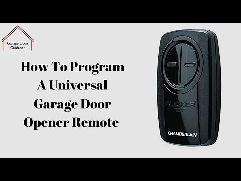 How To Program A Universal Garage Door Opener Remote
