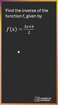 Inverse Functions Made Simple For Everyone!