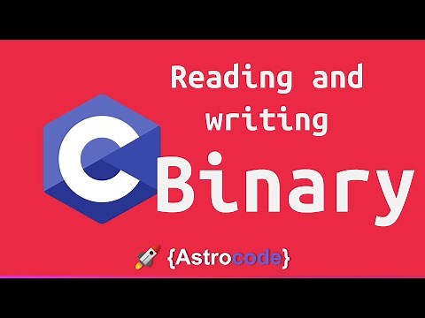 Reading and Writing from Binary Files in C!