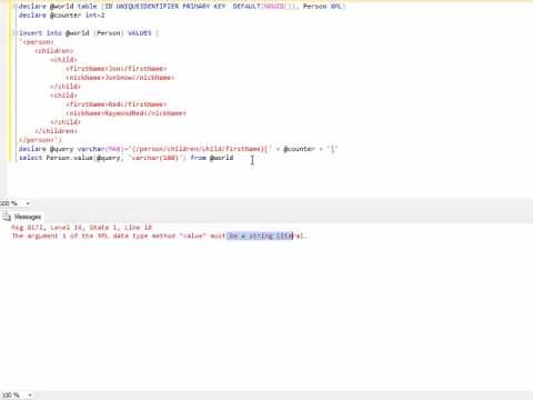 SQL Server - Searching XML Column Nodes - Pt1