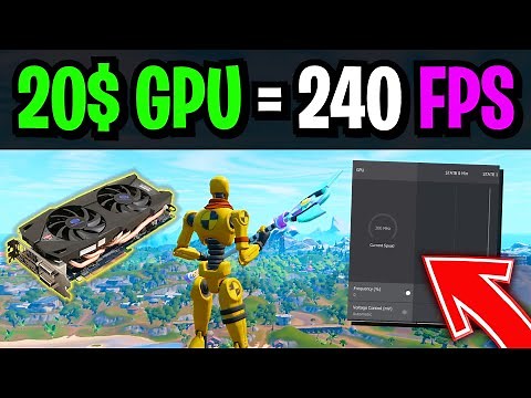 How To Get 240 FPS in Fortnite with a 20$ GPU! (Low End PC FPS Boost!)