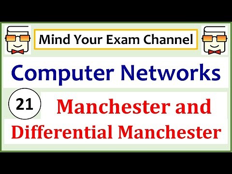 Biphase Line Coding | Manchester & Differential Manchester | Computer Networks | Lecture 21