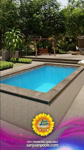 The Sedona – A Raised Fiberglass Swimming Pool - San Juan Pools