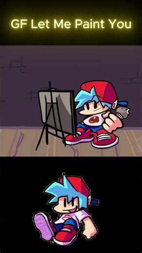 GF Let Me Paint You [FNF Animation] #fnf #fnfmod #fridaynightfunkin #shorts #fnfsus