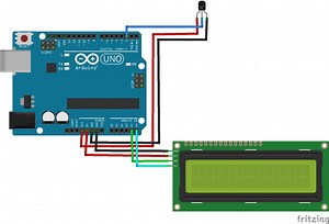 Interfacing DS18b20 Temperature sensor with Arduino   LCD to measure in Celsius and Fahrenheit