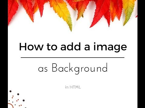 How to add a picture as background in HTML (with Notepad++)