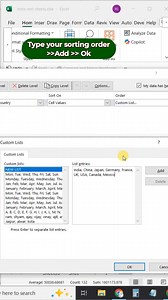 Learn how to use Custom Sorting in Excel to organize your data just the way you need. Whether you want to sort names, months, or categories in a specific order, this step-by-step guide will show you how to do it easily. Perfect for reports, dashboards, and data analysis. #ExcelTips #ExcelSorting #CustomSort #ExcelTutorial #DataSorting #ExcelTricks #ExcelTraining #MicrosoftExcel #ExcelDashboard #KaushalAccounting #TheCoreSkills | KASH