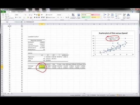 Excel - Simple Linear Regression