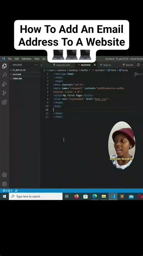 How To Add An Email Address To A Website 💻💻💻 #Email #Software #html #softwaredevelopment #tips #everyone #FREE #build | Jadexarts Academy