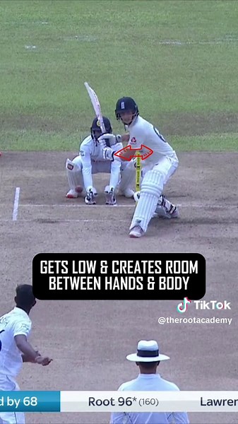 How to sweep the ball like Joe Root #cricket #batting #joeroot