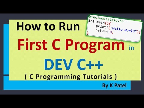 How to Run First C Program using Dev C++