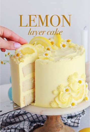 Delicious Lemon Layer Cake Recipe with Zesty Frosting