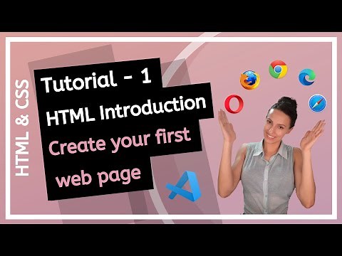HTML & CSS (2025) - Introduction to HTML! How to create first web page? - Beginner course