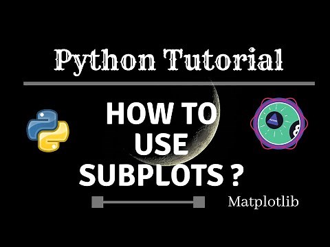 How to properly use subplots in python with matplotlib?