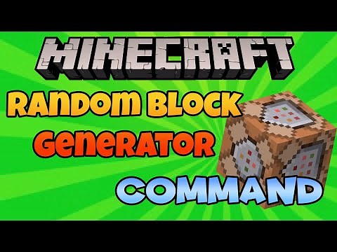 Minecraft Random Generator Command Block Tutorial (EASY)
