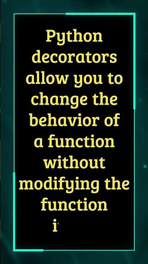 Decorators In Python How to create decorators in Python #python #coding #python3 #shorts