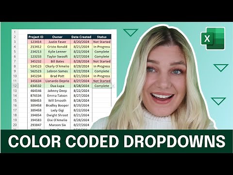 How to Create Color-Coded Dropdowns in Excel