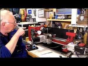 A CNC mini-lathe conversion Harbor freight/grizzly 7 x 14-inch new Mach3 BOB setup