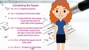 Methods to Solve Quadratic Equations | Types & Examples