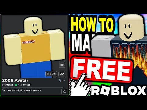FREE 2006 Classic Roblox Avatars! HOW TO MAKE THEM! (ROBLOX 100% FREE AVATAR TRICKS)