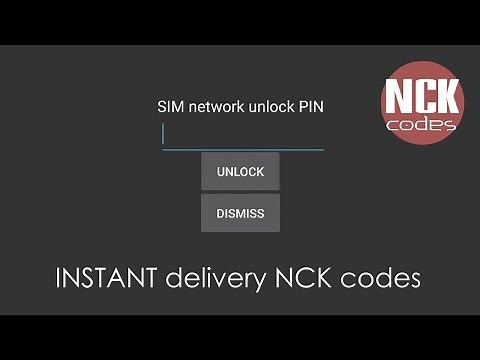 SIM network unlock PIN
