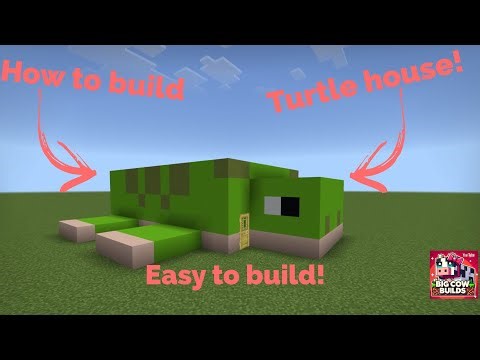 How to build a EASY turtle house in Minecraft! 🐢🏠