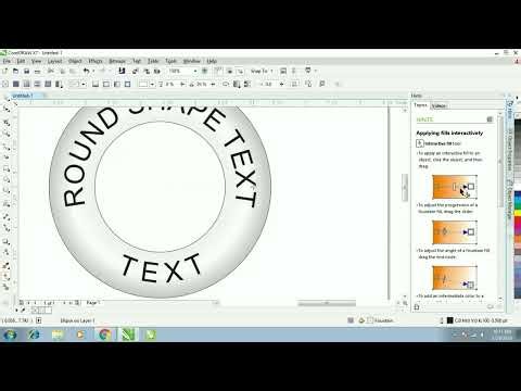 Curving Creativity: Writing Text in Round Shapes with CorelDRAW | Step-by-Step Tutorial