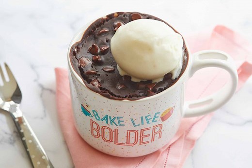 1 Minute Brownie in a Mug Recipe (with Video) | Bigger Bolder Baking