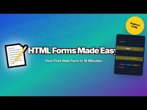 HTML Forms Tutorial Part 1 | Input, Label, Textbox & Submit Button
