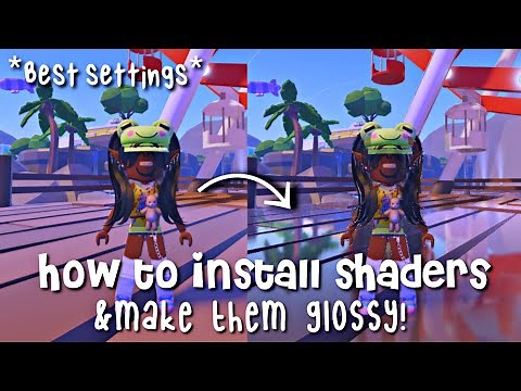 How to install roblox shaders & make them glossy!(BEST SETTINGS)