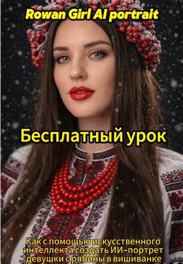 Rowan Girl AI portrait Ukrainian style AI portrait Vyshyvanka portrait AI Winter Ukrainian portrait High quality studio portrait AI How to make Rowan Girl AI photo AI portrait photography techniques AI-портрет Рябина Дівчина Український стиль портрет AI Вишиванка AI портрет AI-портрет Рябина девушка Украинский стиль AI портрет Як отримати фотореалістичний AI-портрет Рябина Дівчина Рябина Дівчина AI портрет з вишиванкою: як створити high quality studio portrait ші high quality studio portrait ші 