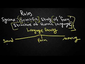 SYNTAX-1: Types of Grammars and Locating Syntax within Linguistics
