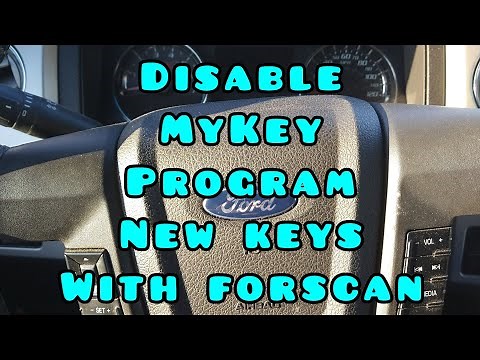 Ford MyKey and Key programming using forscan