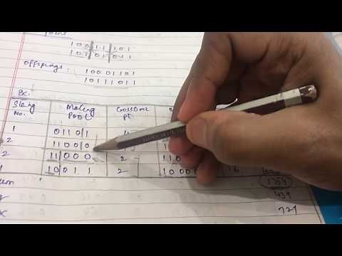 Genetic Algorithm with Solved Example(Selection,Crossover,Mutation)