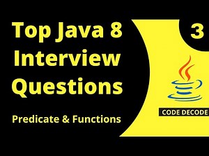 Java 8 Predicate, Function, Chaining, Predicate Joining interview questions (Live Demo) Code Decode