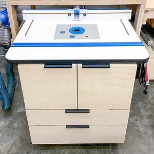 DIY Router Table Cabinet with Plans - The Handyman's Daughter
