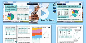 Year 6 Diving into Mastery: Step 5 Draw Pie Charts Teaching Pack