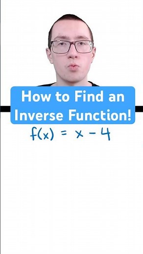 How to Find an Inverse Function!