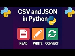 CSV and JSON in Python | Read, Write, and Convert Files Easily | Python for Beginners #python #code